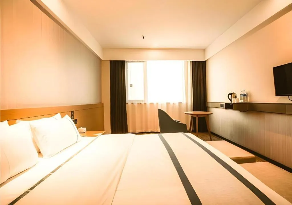 Bed in City Comfort Inn Xianning Tongcheng Zhuangyuan Square
