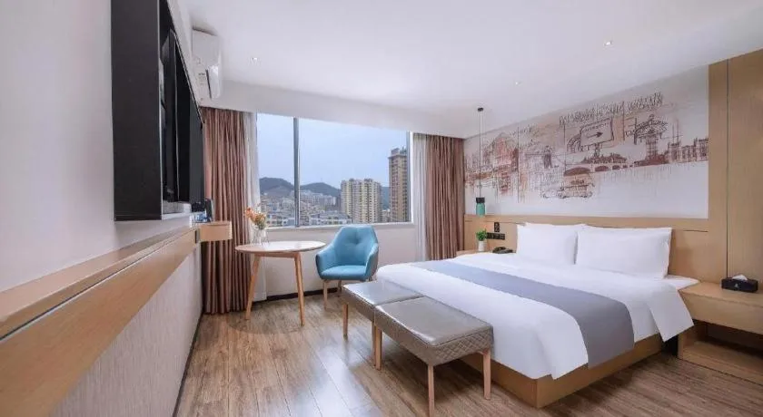 Bed in City Comfort Inn Nanning Yudong Jinxiang Metro Station