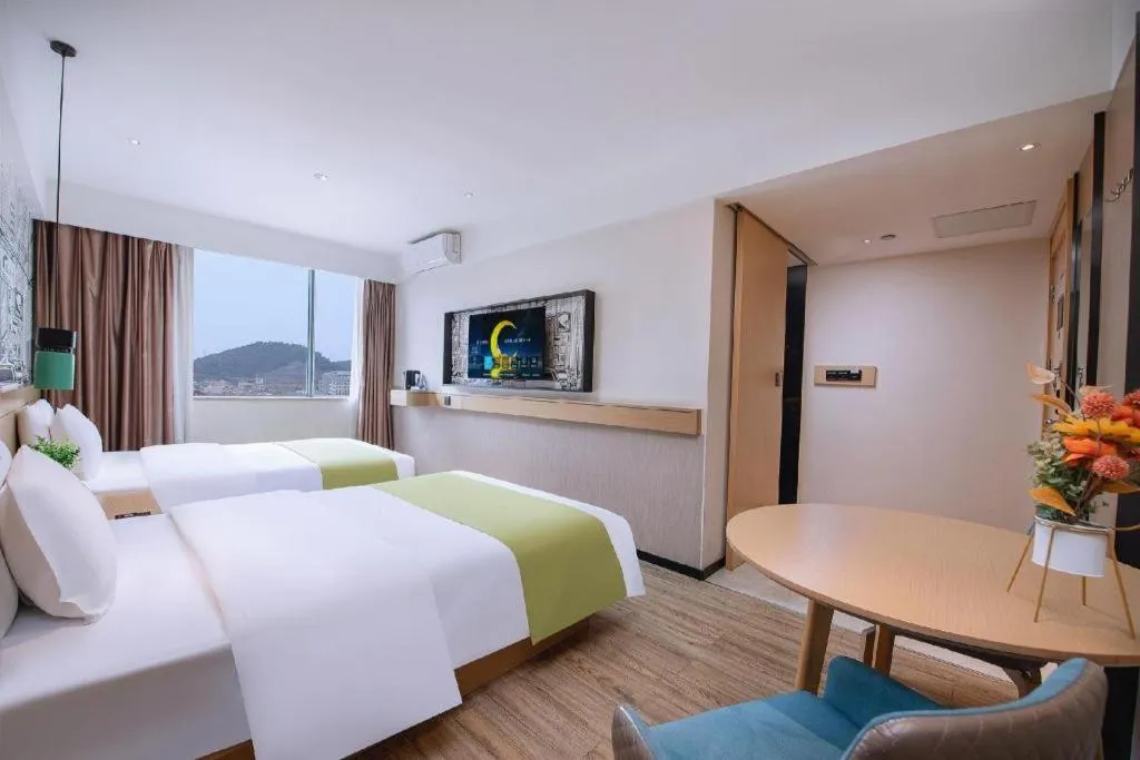 Bed in City Comfort Inn Nanning Yudong Jinxiang Metro Station