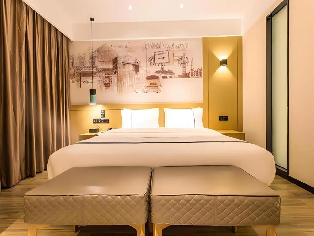 Bed in City Comfort Inn Nanning Yudong Jinxiang Metro Station