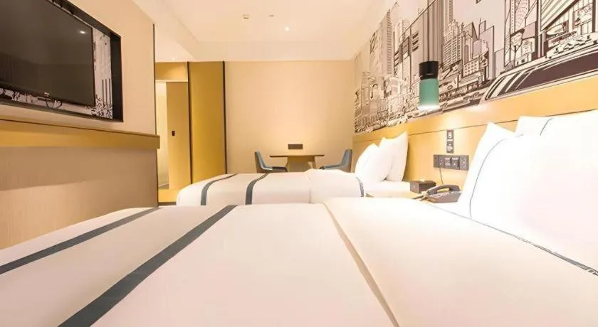 Bed in City Comfort Inn Nanning Yudong Jinxiang Metro Station