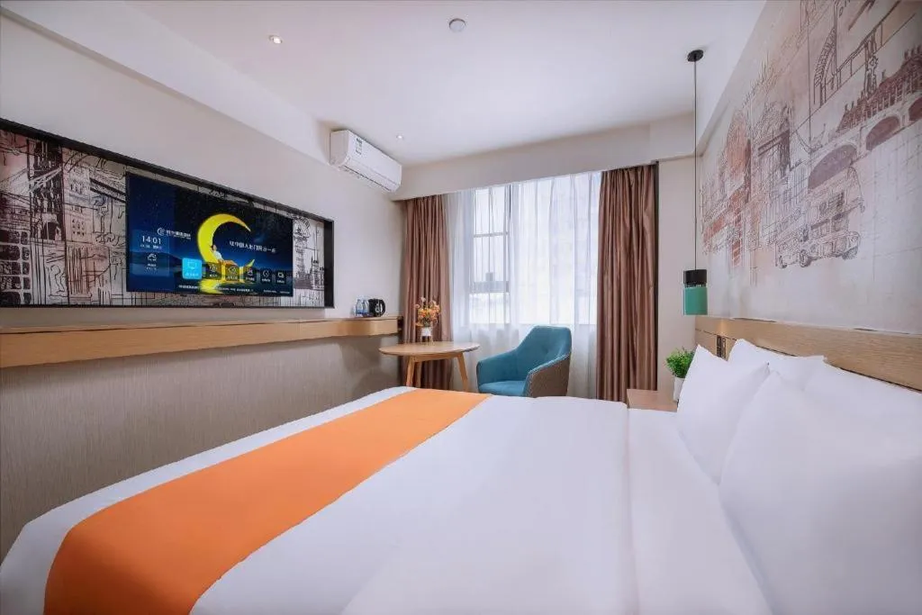 Bed in City Comfort Inn Nanning Yudong Jinxiang Metro Station