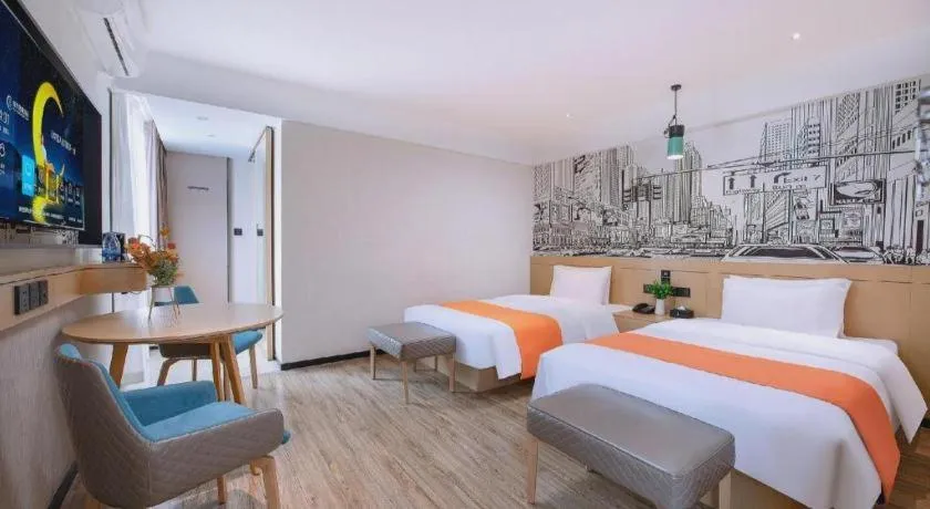 Bed in City Comfort Inn Nanning Yudong Jinxiang Metro Station