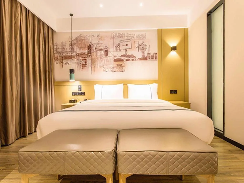 Bed in City Comfort Inn Nanning Yudong Jinxiang Metro Station