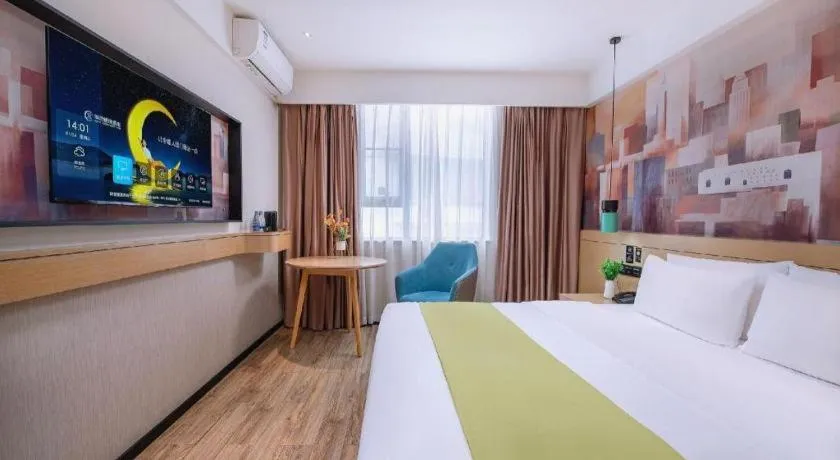 Bed in City Comfort Inn Nanning Yudong Jinxiang Metro Station