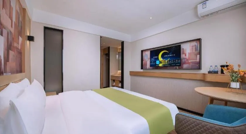 Bed in City Comfort Inn Nanning Yudong Jinxiang Metro Station