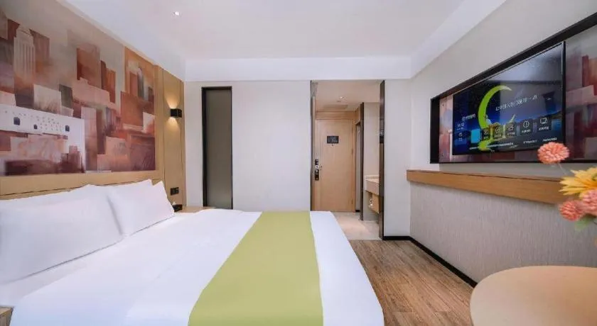 Bed in City Comfort Inn Nanning Yudong Jinxiang Metro Station