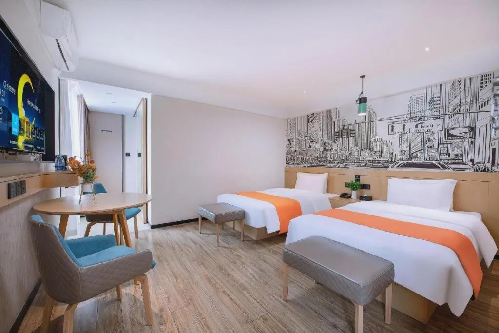 Bed in City Comfort Inn Nanning Yudong Jinxiang Metro Station