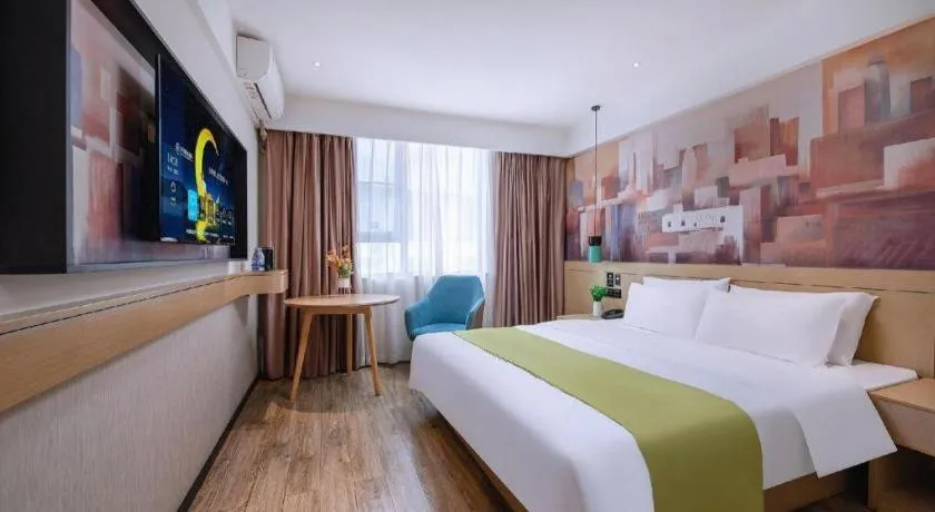 Bed in City Comfort Inn Nanning Yudong Jinxiang Metro Station