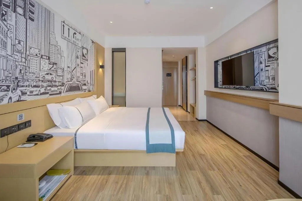 Bed in City Comfort Inn Nanning Yudong Jinxiang Metro Station