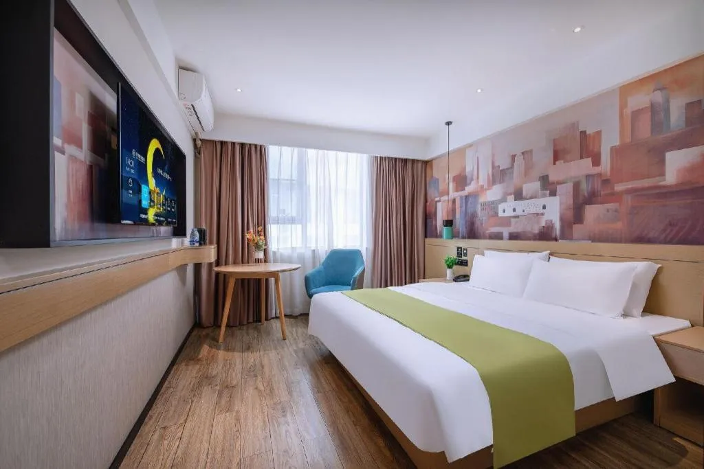 Bed in City Comfort Inn Nanning Yudong Jinxiang Metro Station