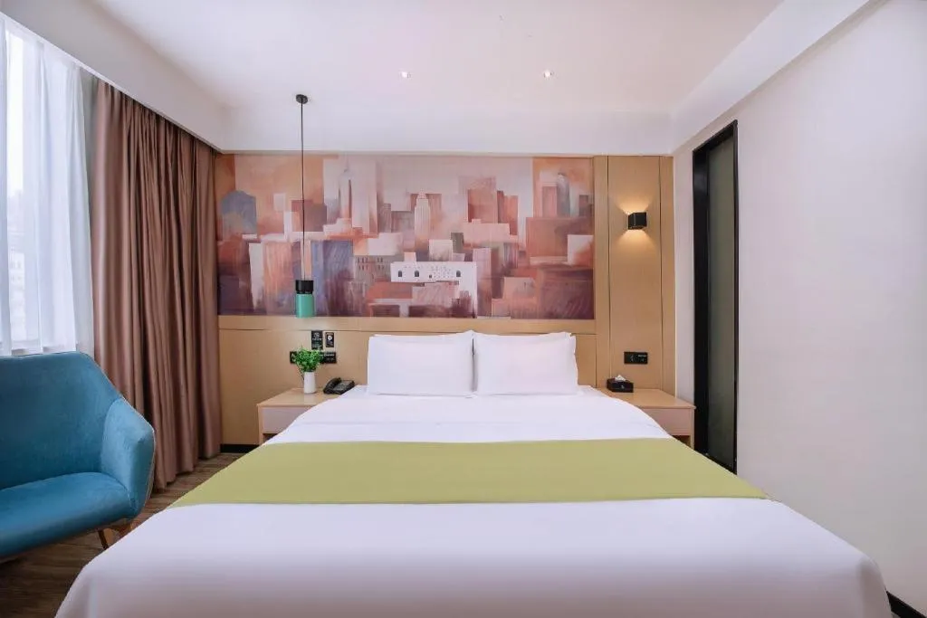 Bed in City Comfort Inn Nanning Yudong Jinxiang Metro Station