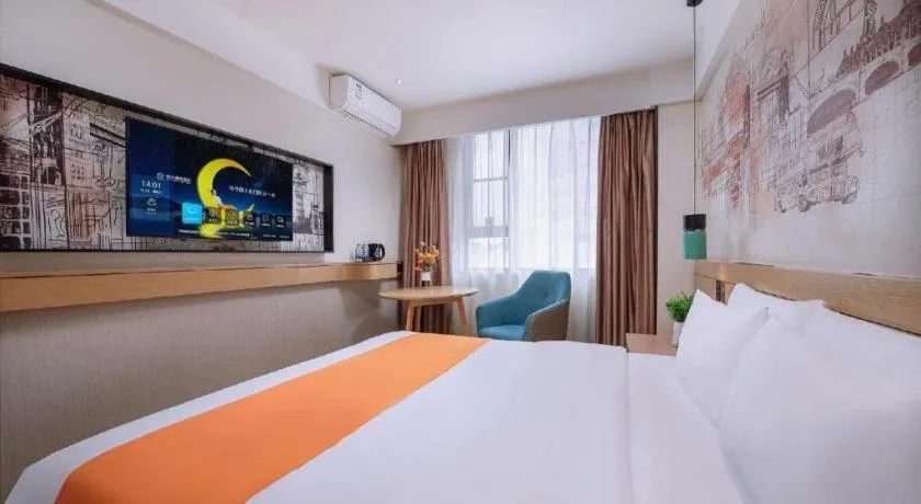 Bed in City Comfort Inn Nanning Yudong Jinxiang Metro Station