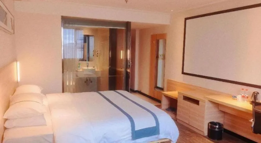 Bed in City Comfort Inn Yulin Jincheng Center Municipal Government