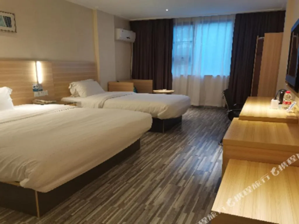 Bed in City Comfort Inn Yulin Jincheng Center Municipal Government