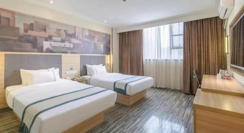 Bed in City Comfort Inn Yulin Jincheng Center Municipal Government