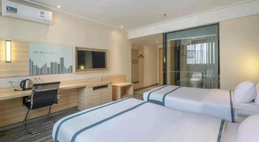 Bed in City Comfort Inn Yulin Jincheng Center Municipal Government