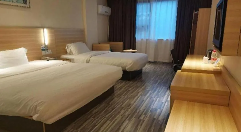 Bed in City Comfort Inn Yulin Jincheng Center Municipal Government