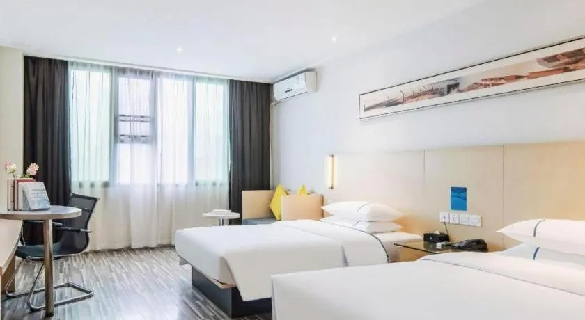 Bed in City Comfort Inn Yulin Jincheng Center Municipal Government