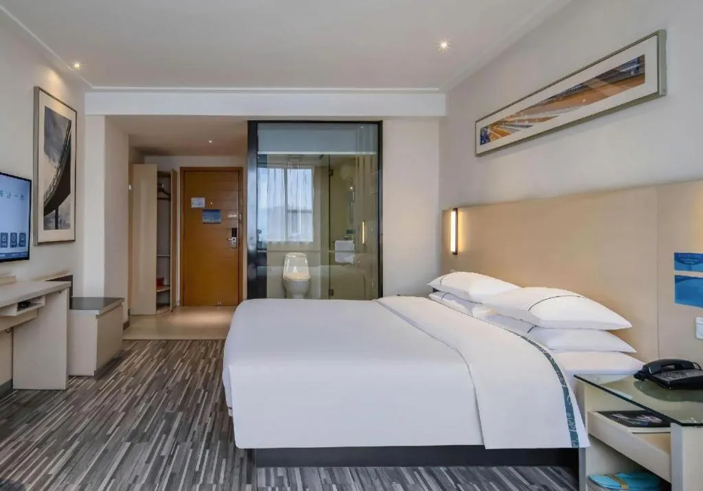 Bed in City Comfort Inn Yulin Jincheng Center Municipal Government