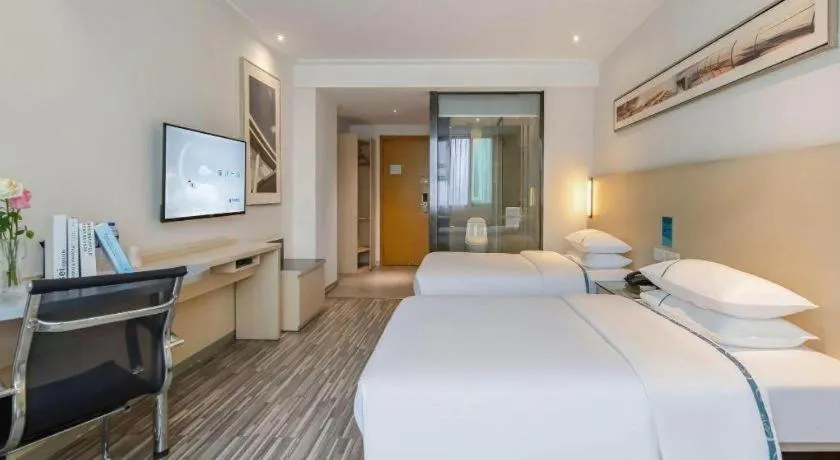 Bed in City Comfort Inn Yulin Jincheng Center Municipal Government