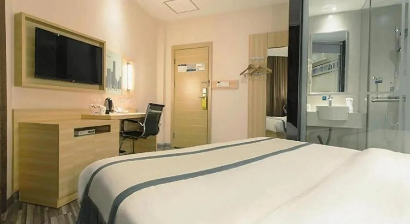 Bed in City Comfort Inn Yulin Jincheng Center Municipal Government