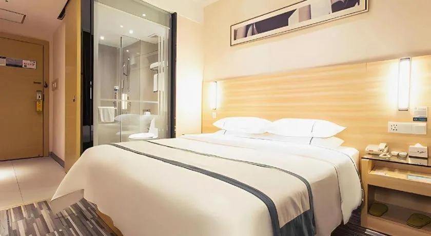 Bed in City Comfort Inn Yulin Jincheng Center Municipal Government