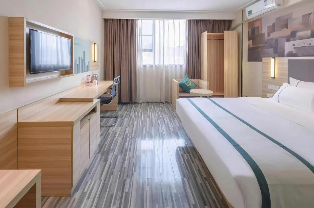 Bed in City Comfort Inn Yulin Jincheng Center Municipal Government