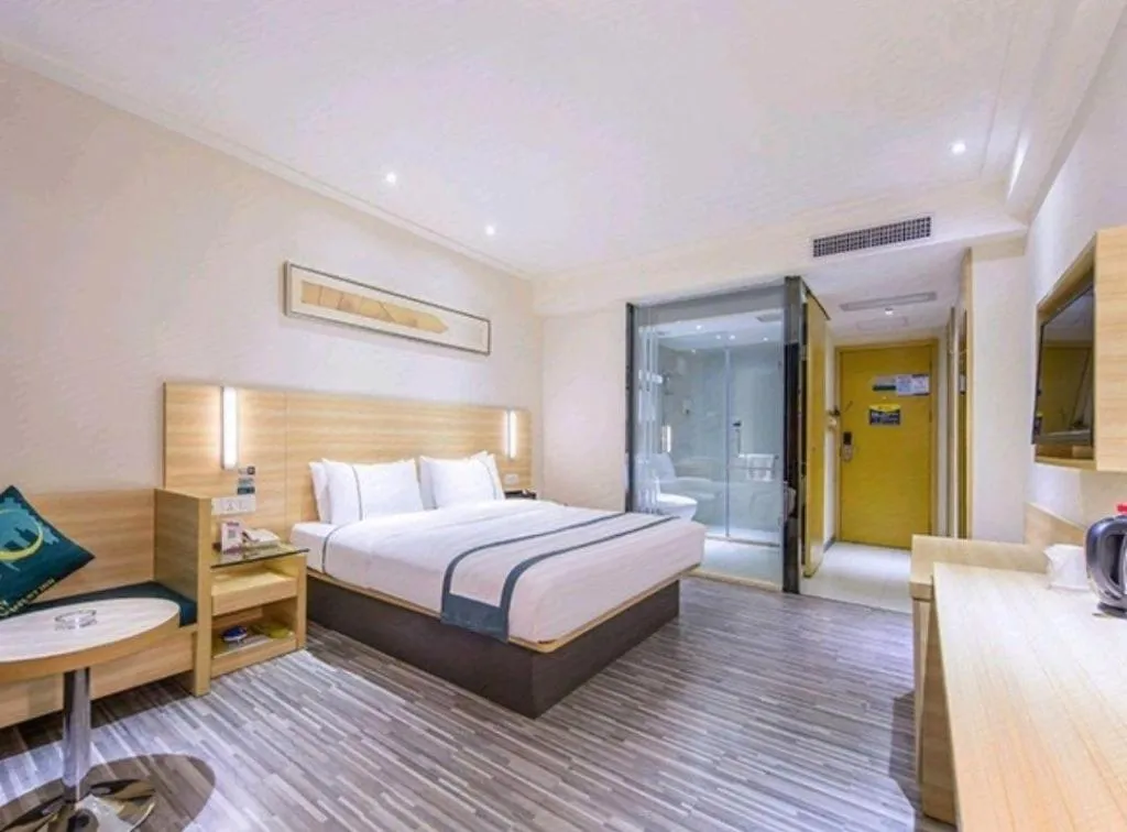 Bed in City Comfort Inn Yulin Jincheng Center Municipal Government