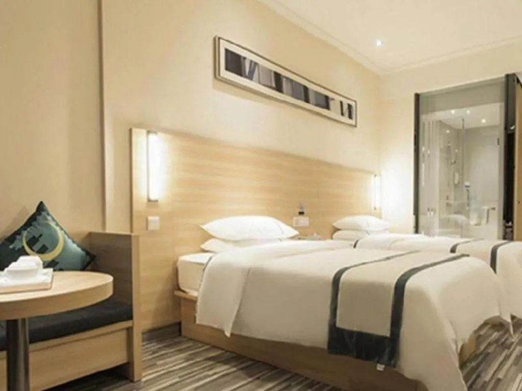 Bed in City Comfort Inn Yulin Jincheng Center Municipal Government