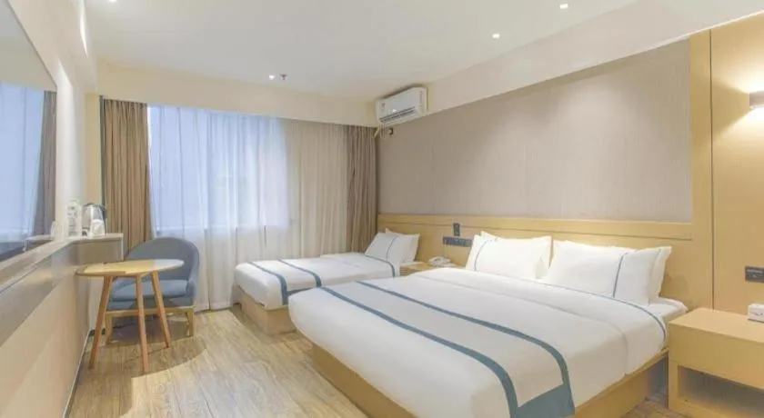 Bed in City Comfort Inn Nanning Guangxi University Xinyang Road