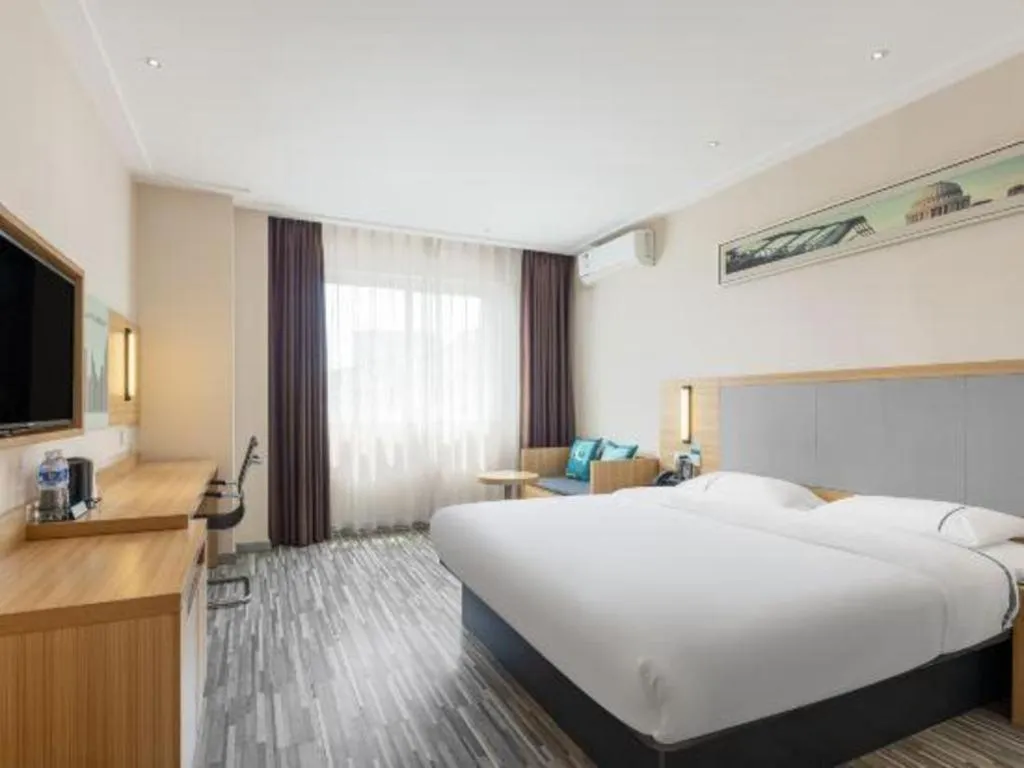 Bed in City Comfort Inn Nanning Chaoyang Parkson Pedestrian Street
