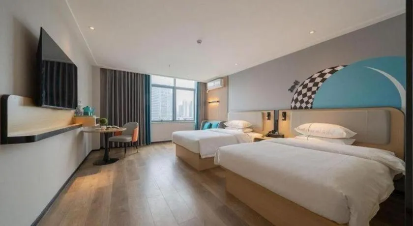 Bed in City Comfort Inn Nanning Chaoyang Parkson Pedestrian Street