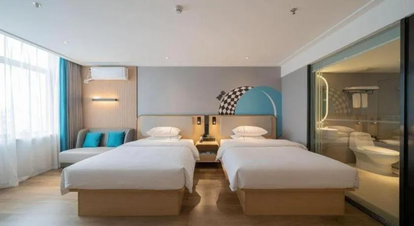 Bed in City Comfort Inn Nanning Chaoyang Parkson Pedestrian Street