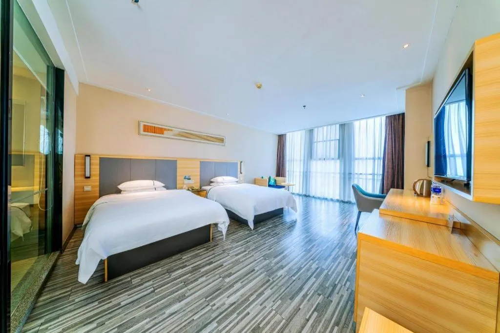 Bed in City Comfort Inn Guilin Quanzhou Zhongxin Square