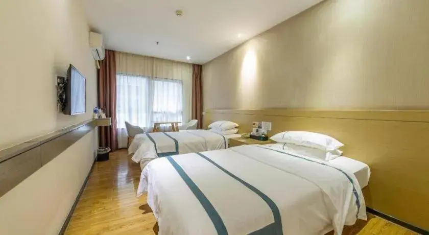 Bed in City Comfort Inn Zhuhai Qinglv Middle Road Riyuebei Grand Theater Bed in City Comfort Inn Zhuhai Qinglv Middle Road Riyuebei Grand Theater
