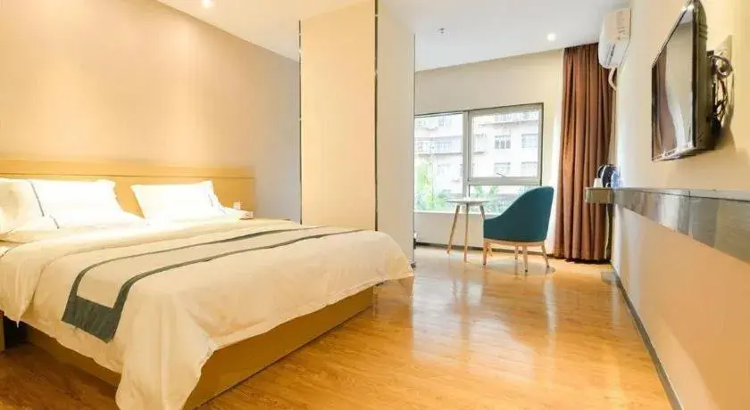 Bed in City Comfort Inn Zhuhai Qinglv Middle Road Riyuebei Grand Theater Bed in City Comfort Inn Zhuhai Qinglv Middle Road Riyuebei Grand Theater