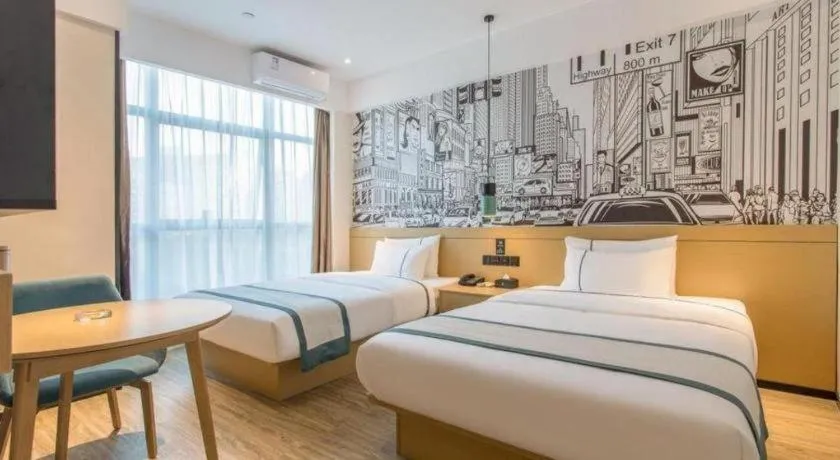 Bed in City Comfort Inn Nanchang Gaoxin Avenue Metro Station Aixi Lake