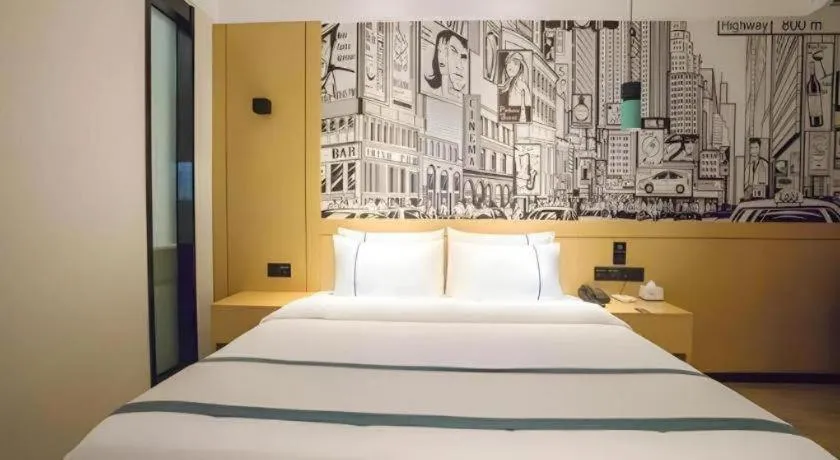 Bed in City Comfort Inn Beiliu Yongfeng Plaza Chengnan Bus Station