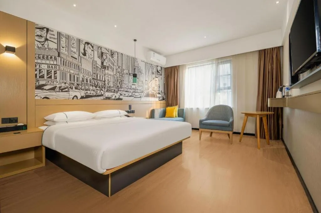 Bed in City Comfort Inn Beiliu Yongfeng Plaza Chengnan Bus Station