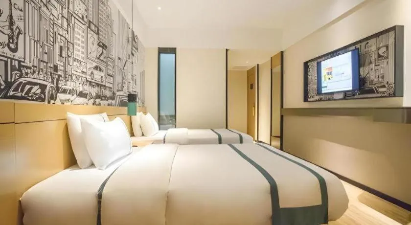 Bed in City Comfort Inn Beiliu Yongfeng Plaza Chengnan Bus Station