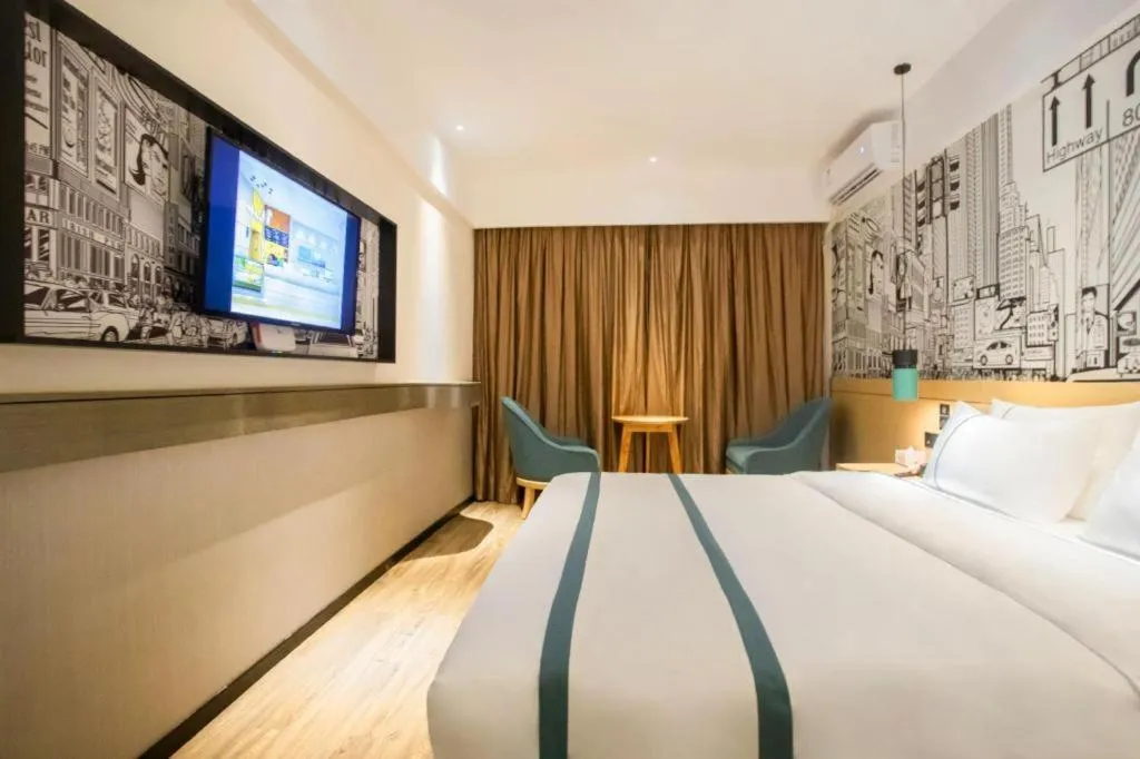 Bed in City Comfort Inn Beiliu Yongfeng Plaza Chengnan Bus Station