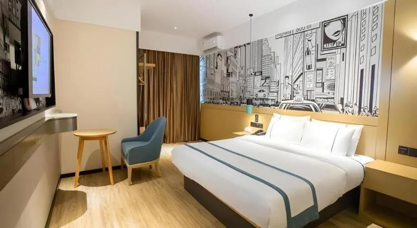 Bed in City Comfort Inn Beiliu Yongfeng Plaza Chengnan Bus Station