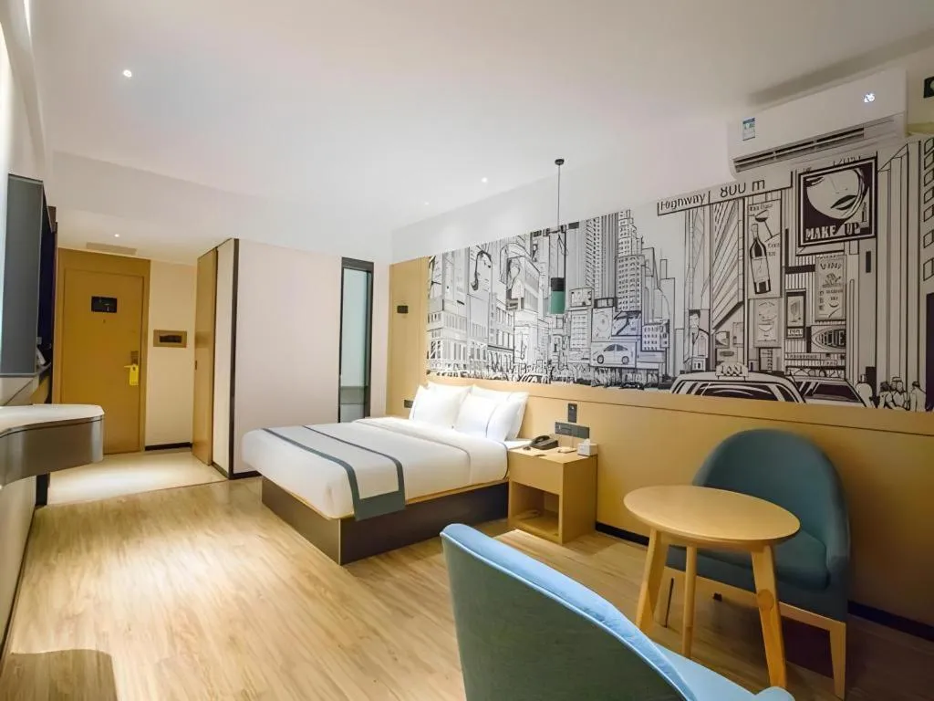 Bed in City Comfort Inn Beiliu Yongfeng Plaza Chengnan Bus Station