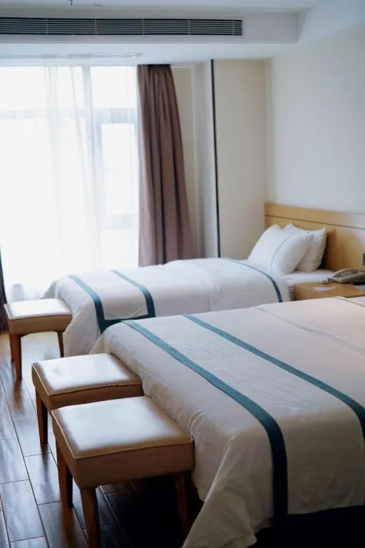 Bed in City Comfort Inn Zhanjiang Xuwen Port Wharf Passenger Station