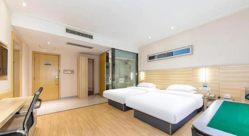 Bed in City Comfort Inn Jingmen Zhongjian Jinxiang Square