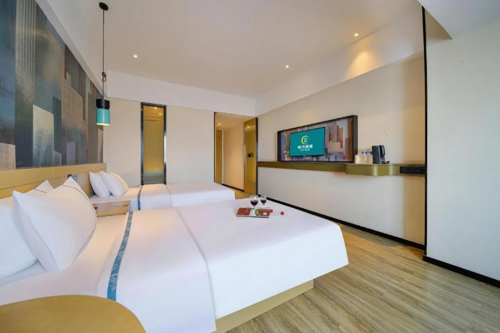 Bed in City Comfort Inn Chongqing Huangguan Dafuti