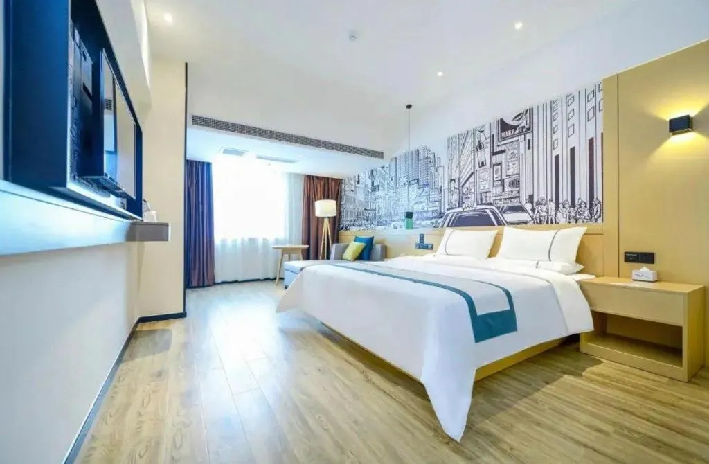 Bed in City Comfort Inn Chongqing Huangguan Dafuti