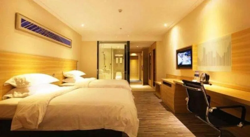 Bed in City Comfort Inn Deyang Shifang Yonghu Park