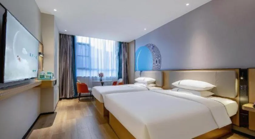 Bed in City Comfort Inn Guilin Qixing Park Guangxi Normal University